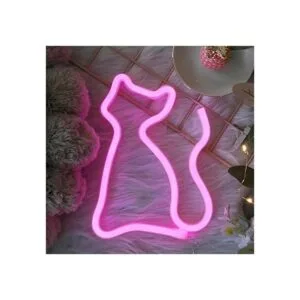 Letreros LED de neón para gatos decoración de pared