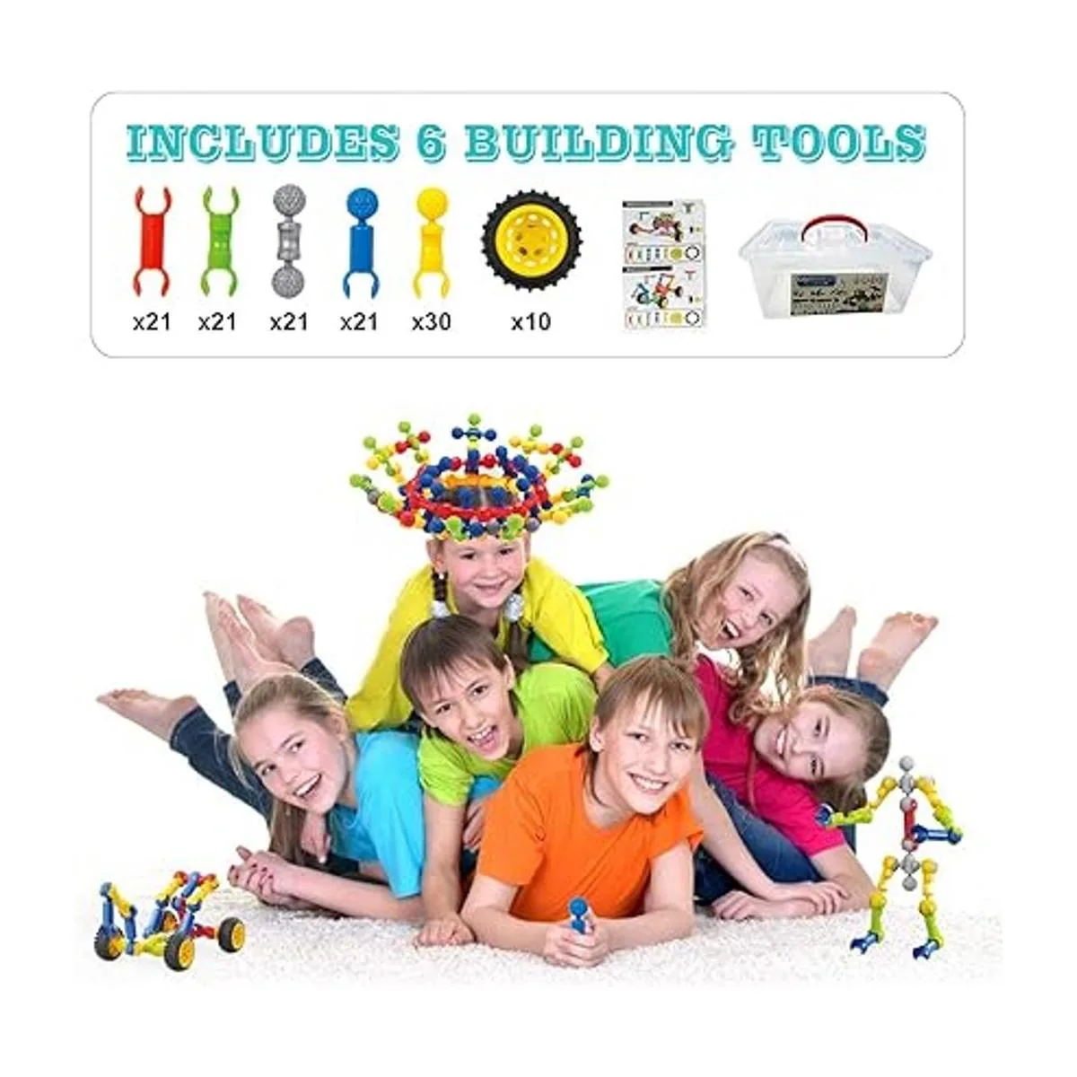 Huaker Juguetes STEM de construcción para niños 125_2