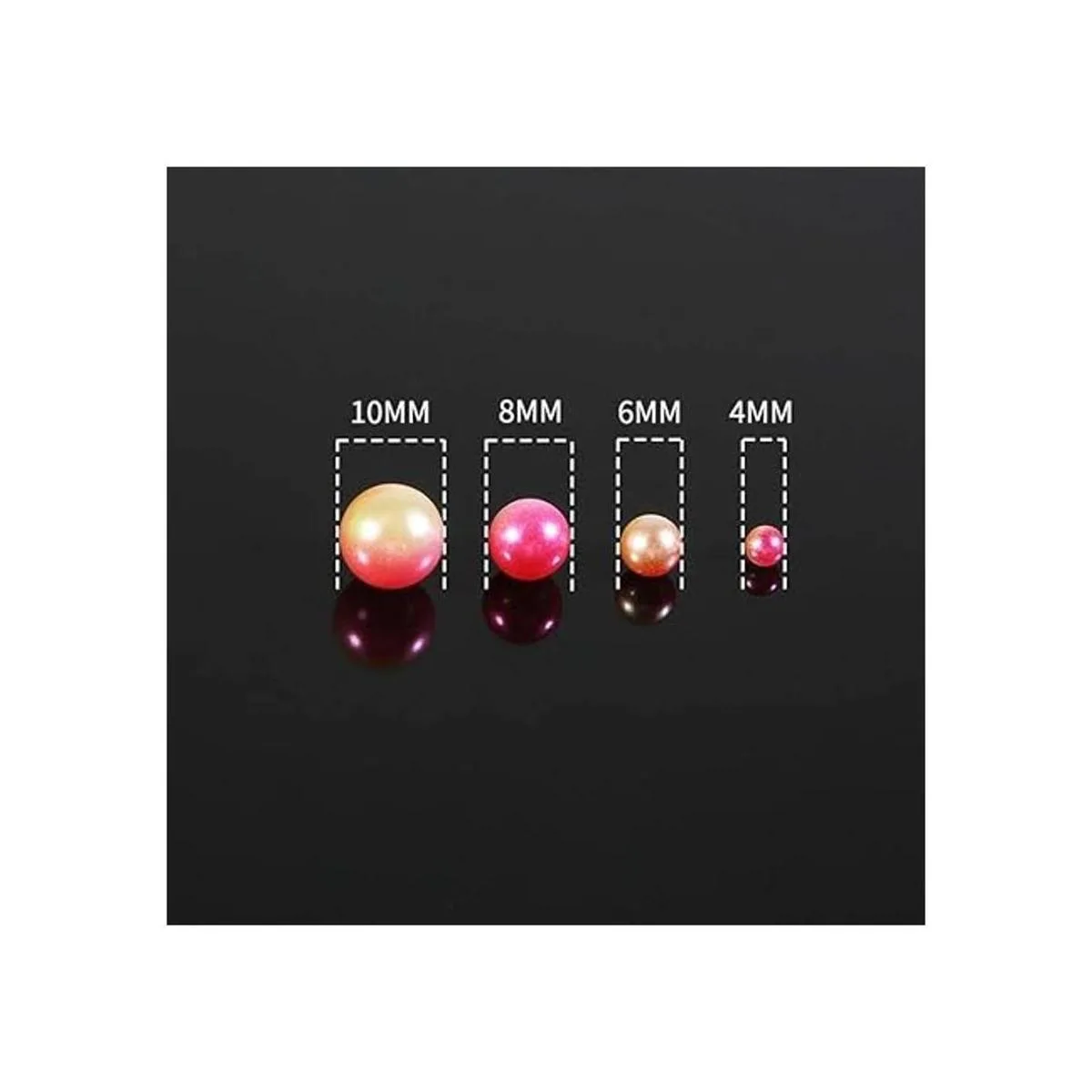 Perlas 1140 unidslote mezcla arco iris gradiente color