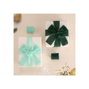 Doris Home Cinta de gasa hecha a mano con flecos 2_5