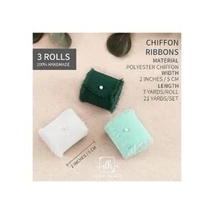 Doris Home Cinta de gasa hecha a mano con flecos 2_2