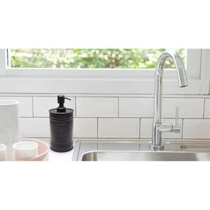 Autumn Alley Dispensador de jabón negro para lavado de_4