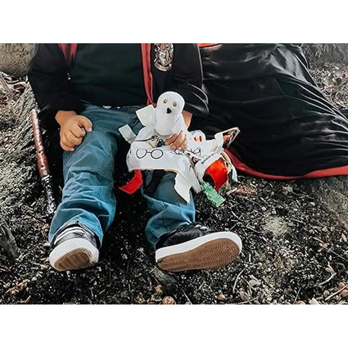 Baby Wizard Lovey Manta mágica con etiqueta de búho de_2