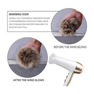 Tengsen 16 pompones de piel sintética de 4 pulgadas_3