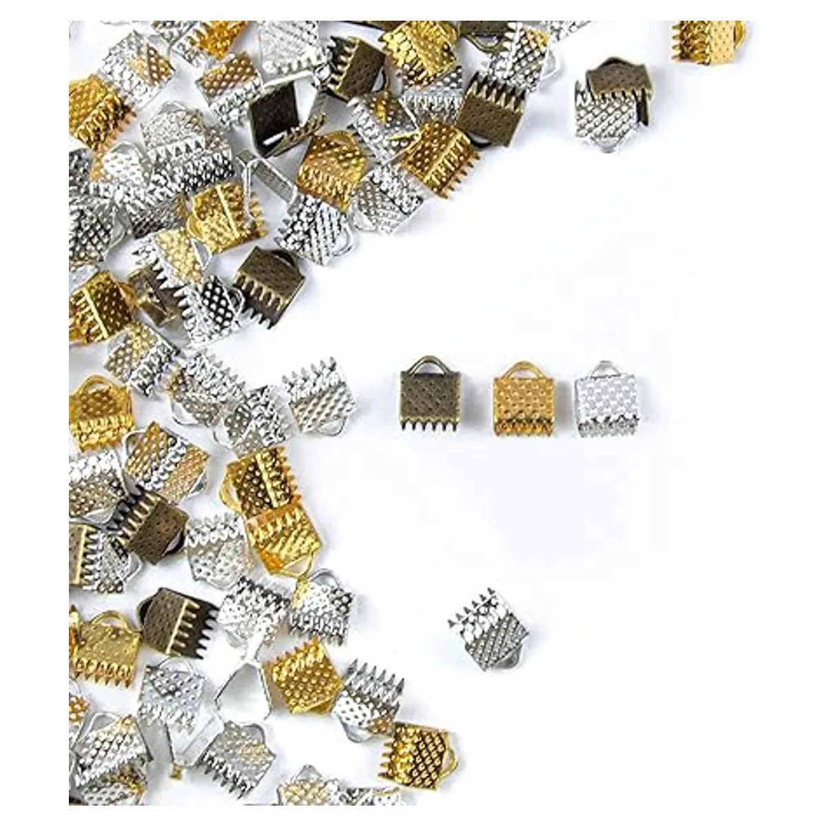 AUEAR Paquete de 500 extremos de cinta de hierro