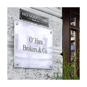 Elegantes letreros sin solicitud para casa o negocios_2