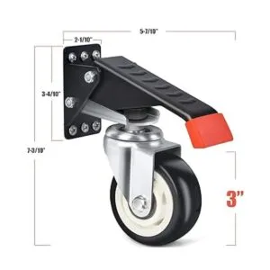 SPACEKEEPER Kit de ruedas de banco de trabajo de 880_2