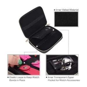 Teamoy Funda de almacenamiento para correas de reloj con_2