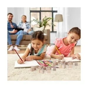 AUEAR Paquete de 20 bloques de construcción de madera