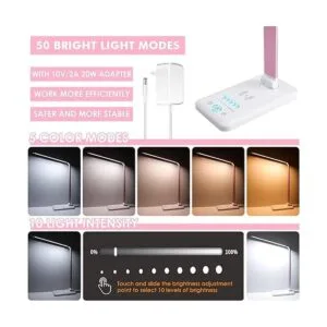 JOSTIC Lámpara de escritorio LED con cargador inalámbrico_2