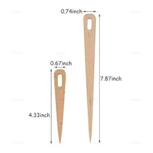 AUEAR Paquete de 5 agujas de ganchillo de madera para