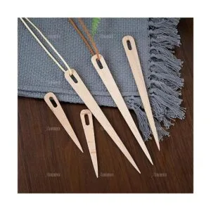 AUEAR Paquete de 5 agujas de ganchillo de madera para