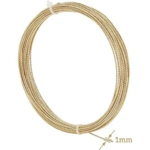 BENECREAT Calibre 18 33 pies grabado de alambre dorado