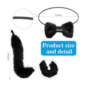 Juego de disfraz de gato de 4 piezas juego de disfraz de_3