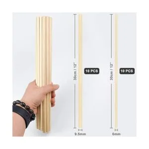 20 varillas de madera para manualidades varillas de_2