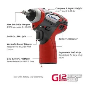 ACDelco ARW1209K14 G12 Series 12V Liion inalámbrico 38_4