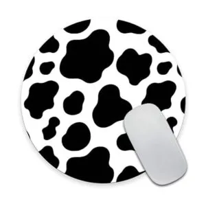 Amcove Alfombrilla de ratón alfombrilla redonda con_5