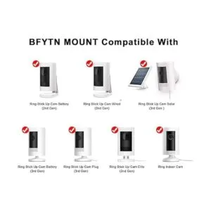 BFYTN Paquete de 3 soportes de pared compatibles con Ring