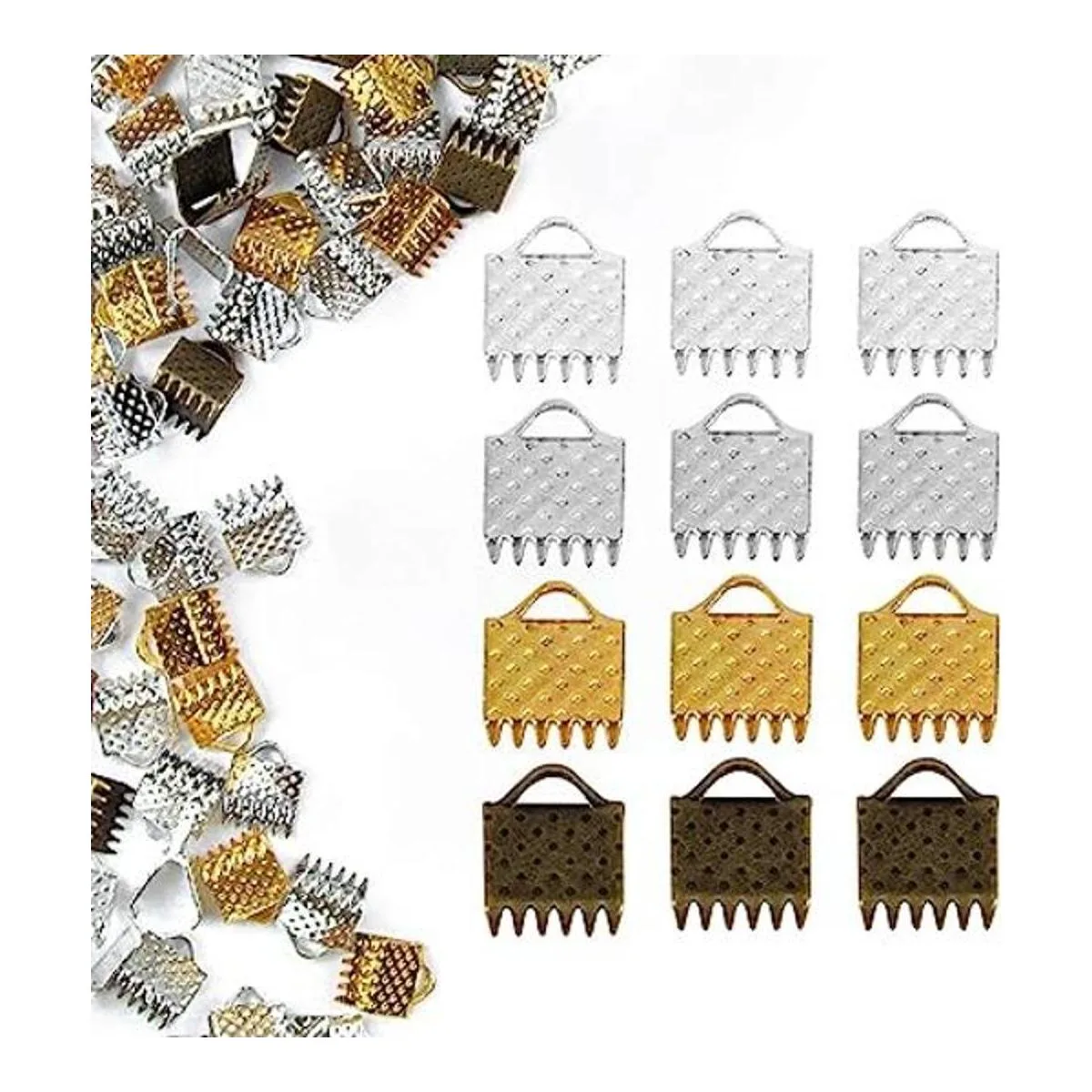 AUEAR Paquete de 500 extremos de cinta de hierro