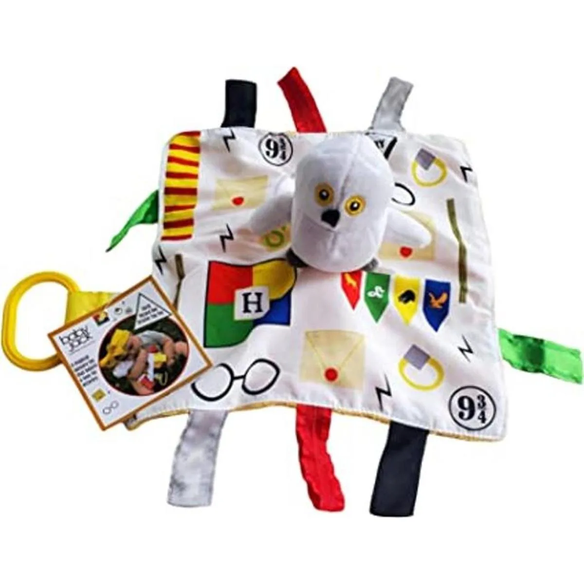 Baby Wizard Lovey Manta mágica con etiqueta de búho de_1