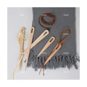 AUEAR Paquete de 5 agujas de ganchillo de madera para