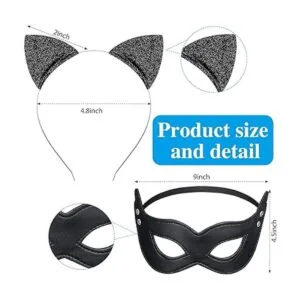 Juego de disfraz de gato de 4 piezas juego de disfraz de_2