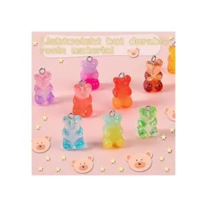 60 dijes de goma en 3D degradados para bricolaje