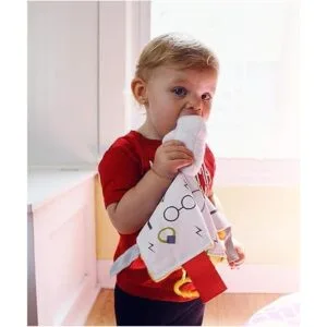 Baby Wizard Lovey Manta mágica con etiqueta de búho de_4