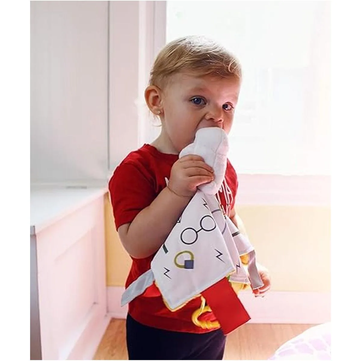 Baby Wizard Lovey Manta mágica con etiqueta de búho de_4