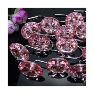 TOAOB 12 ganchos decorativos para cortina de ducha con