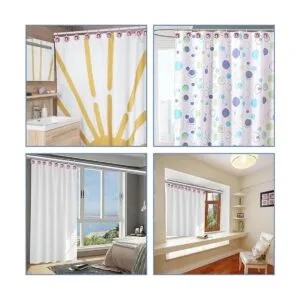 TOAOB 12 ganchos decorativos para cortina de ducha con