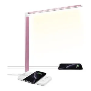 JOSTIC Lámpara de escritorio LED con cargador inalámbrico_1