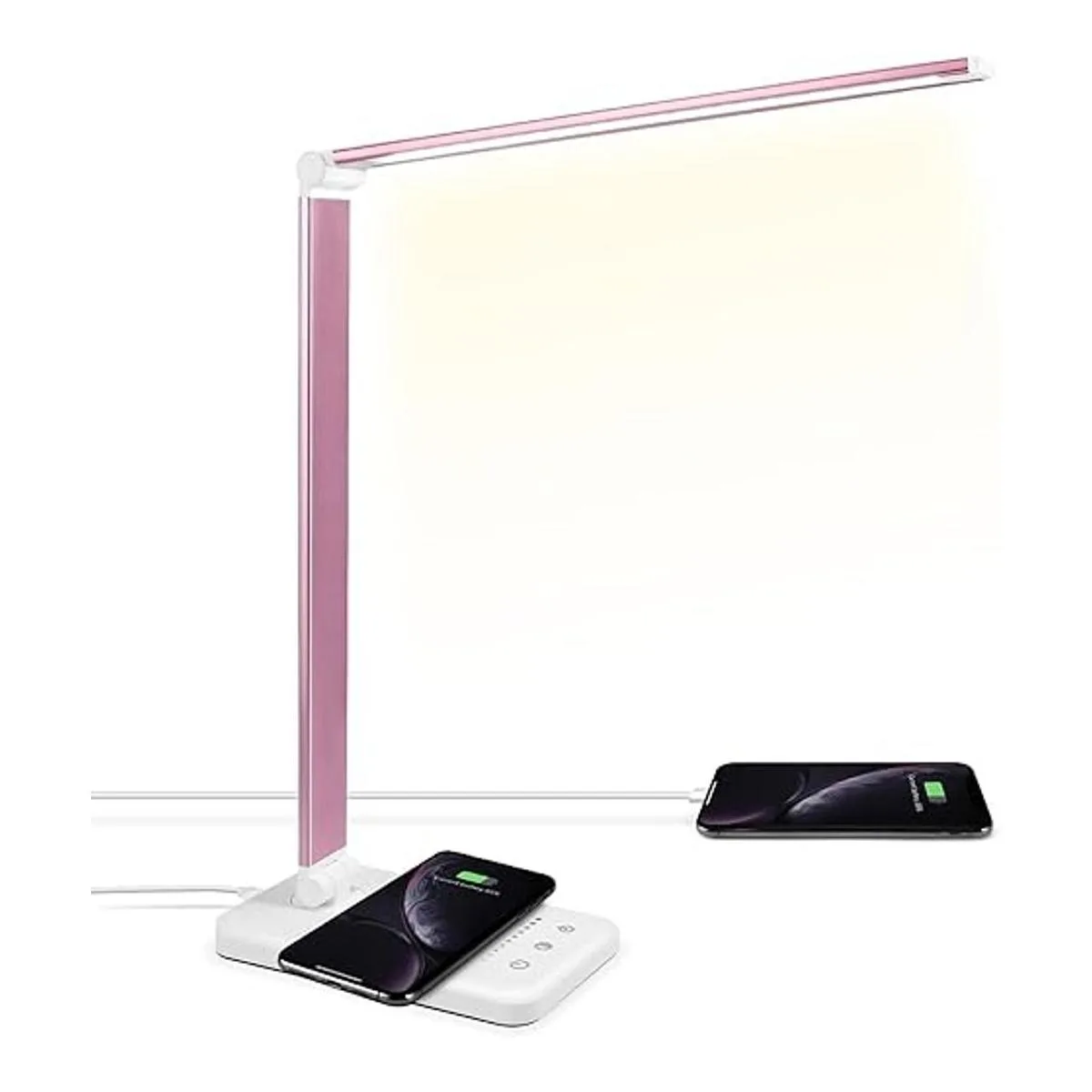 JOSTIC Lámpara de escritorio LED con cargador inalámbrico_1