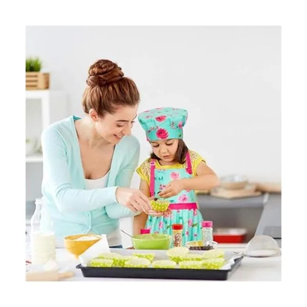 MHJY Conjunto de sombrero de delantal para niñas_4