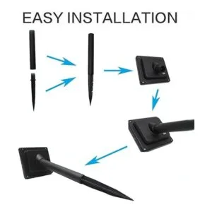 Ibdone Guirnalda de luces LED solares de 10 luces LED