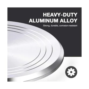 Puroma Tocadiscos giratorio de aleación de aluminio de 12