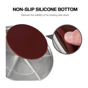 Puroma Tocadiscos giratorio de aleación de aluminio de 12