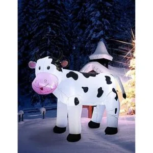 TRMESIA Navidad inflable 6FT vaca LED luces interior patio_6