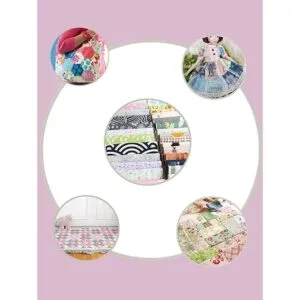 Tela de algodón precortada para acolchado sin repetición_6