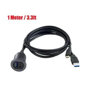 Kework Metal Shell USB 3.0 puerto y USB tipo C puerto de_2