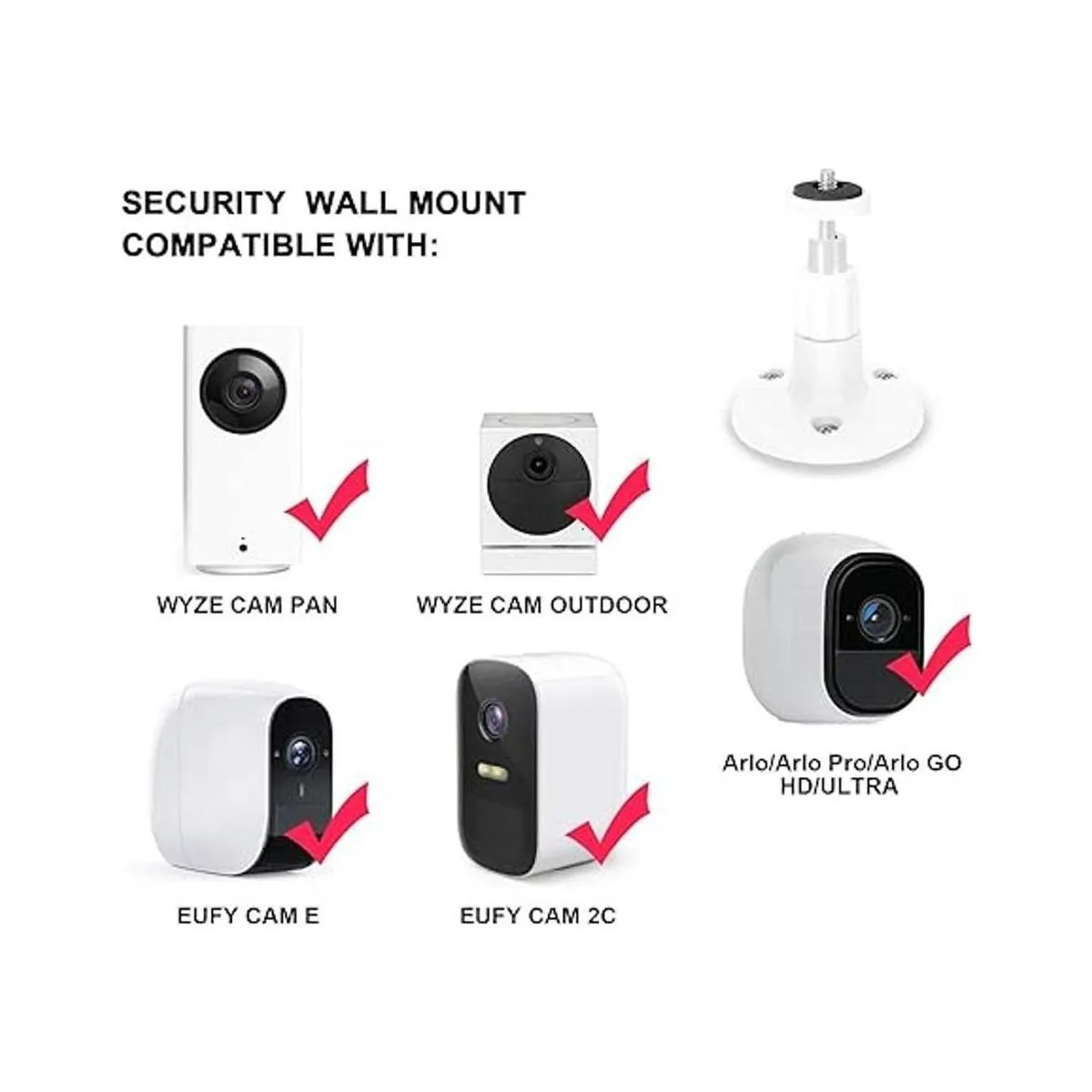 BFYTN Paquete de 3 soportes de pared compatibles con Ring