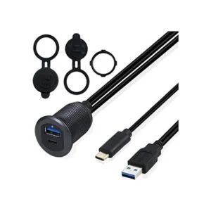 Kework Metal Shell USB 3.0 puerto y USB tipo C puerto de_1