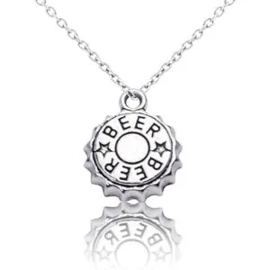 56pcs tibetano plata colgantes botella de vino abridor uva