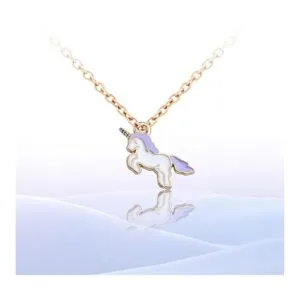 30 colgantes de unicornio esmaltados chapados en oro