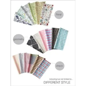 Tela de algodón precortada para acolchado sin repetición_3