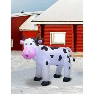 TRMESIA Navidad inflable 6FT vaca LED luces interior patio_5