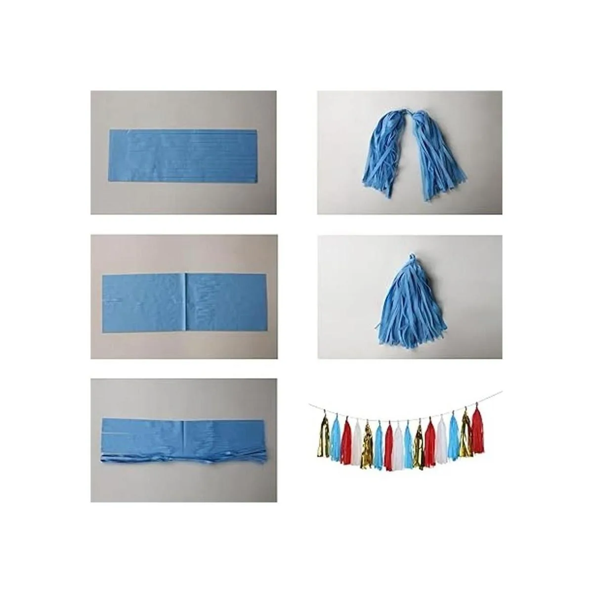 Guzon Guirnalda de papel de seda decoración para todos_5