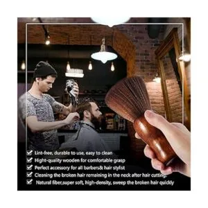 3 piezas Peluquería cuello plumero cepillo de pelo Clipper_5