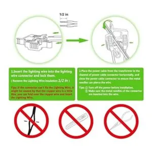 QITIM Conectores de empalme de alambre de bajo voltaje 10