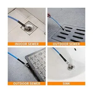 CHAVOR Kit de chorro de alcantarillado a presión manguera